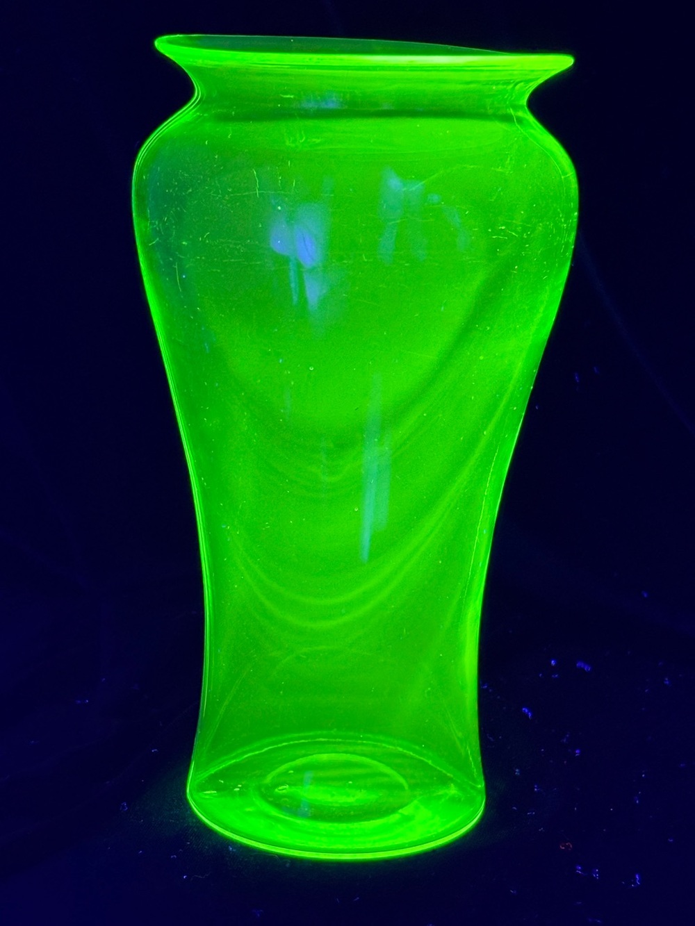Vintage Uranium Glass Vase